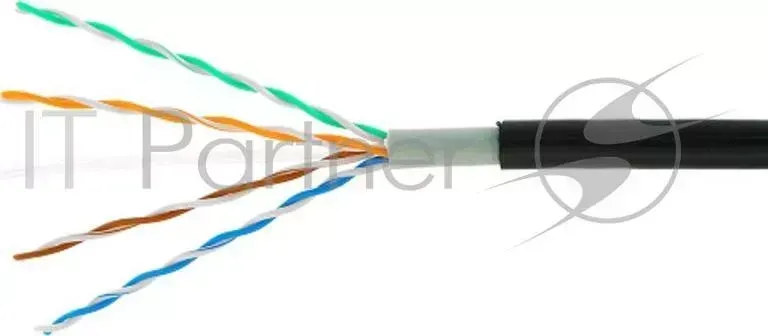 Кабель UPC CABLEXPERT 5051E SO OUT кат.5 медь однож. 305м reelex box 0.51 мм, черный, уличный.