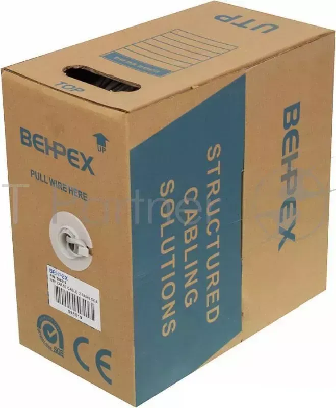 Кабель сетевой cat5E 305м стандартный (UTP 5E CCA 305M 2 PAIRS) Behpex 5E 2