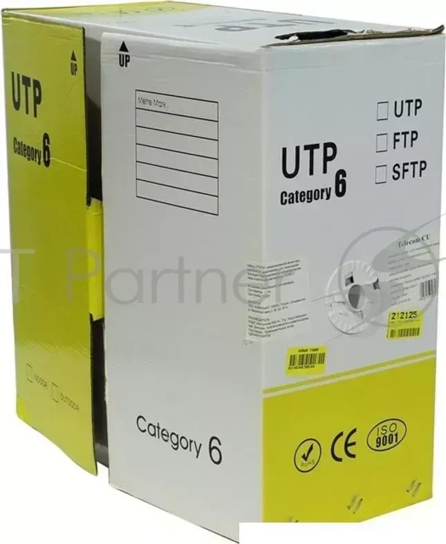 Кабель Telecom UTP кат. 6 4 пары 305м 0.57mm CU UTP4 TC1000C6S23 CU IS