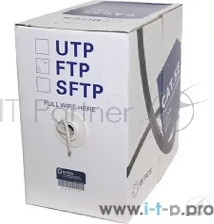 Кабель витая пара FTP 5bites FT5725 305, бузта 305м, Cat.5E, 4 пары, многожильный, 24awg, 4X2X1/0.50, CCA/PVC