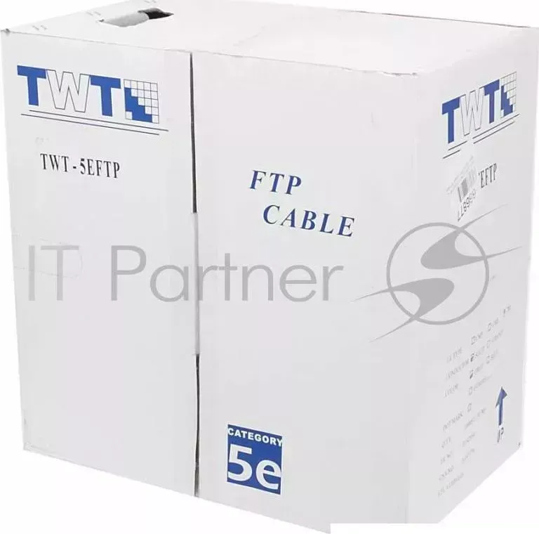 Кабель информационный Lanmaster TWT-5EFTP кат.5е SF/UTP общий экран в оплётке 4X2X24AWG PVC внутренний 305м серый LANMASTER TWT TWT 5EFTP FTP. 4 пары. Кат.5e. . . 305 метров