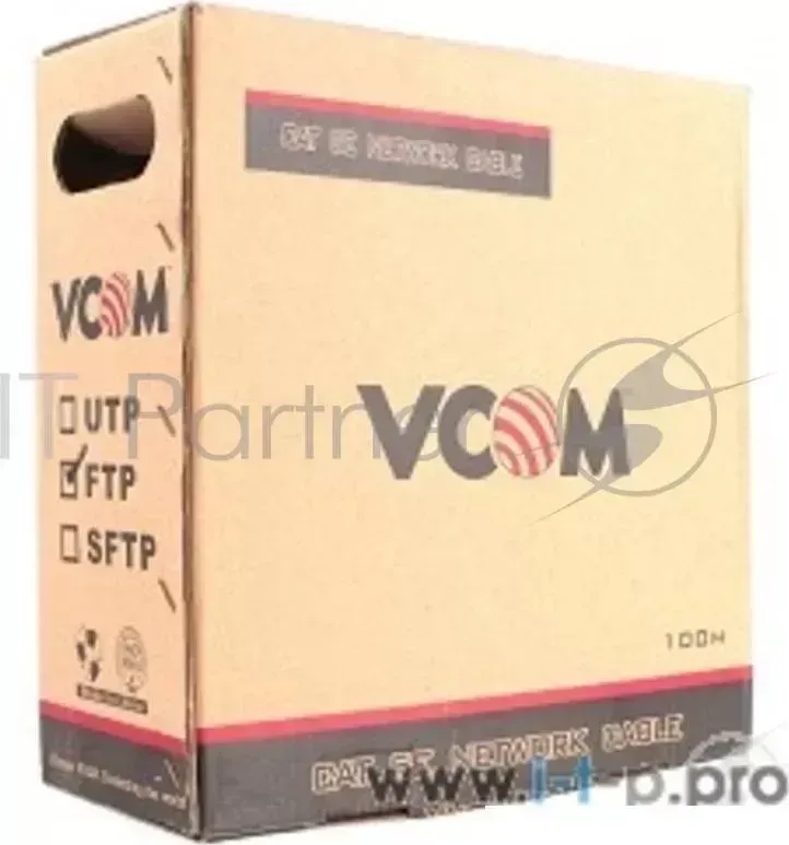 Кабель VCOM VNC1010 FTP 4 пары кат.5е бухта 100м
