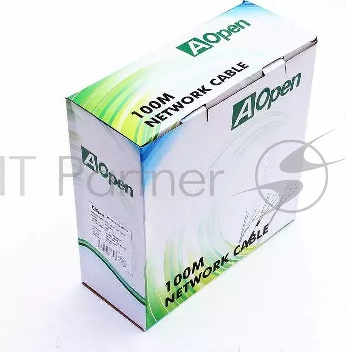 Кабель Aopen /Qust FTP кат. 5е 4 пары 100м 0.51mm CCA 6938510883308