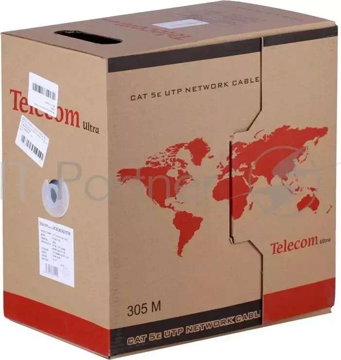 Кабель " Telecom Ultra" UTP кат.5е многожильный бухта 305м , синий p/n: TUM34702E BL/TUM34102E BL