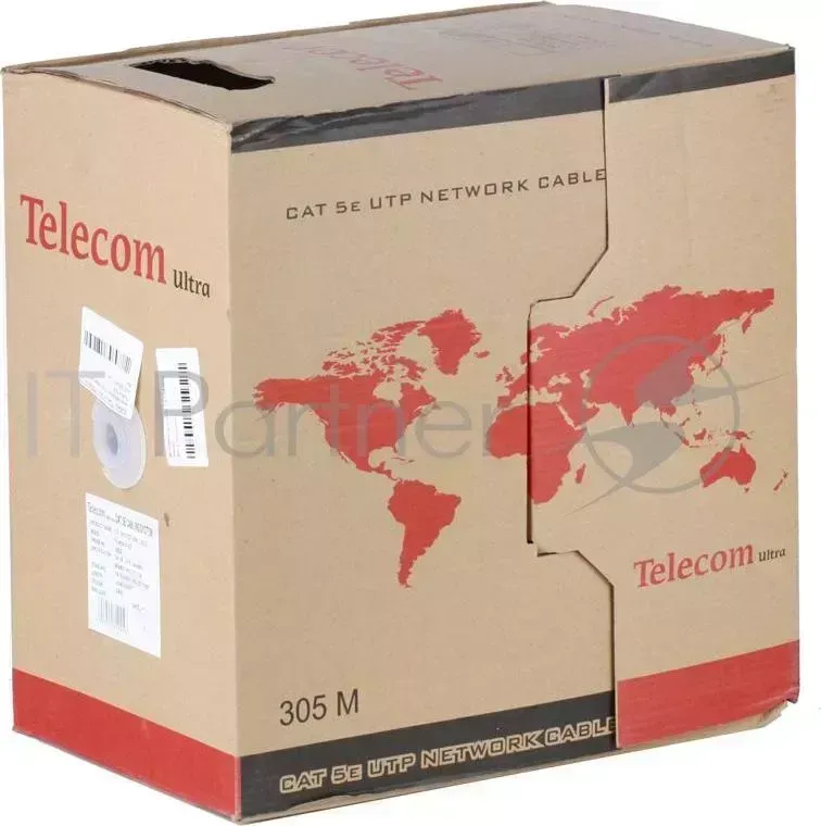 Кабель Telecom Ultra UTP кат.5e многожильный 4X2X7 305м 0.20mm TUM34702E/TUM34102E