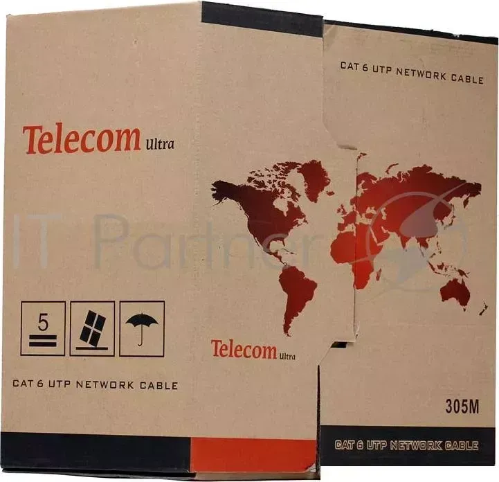 Кабель Telecom Ultra UTP кат.6 4 пары 305м 0.57mm TU634057 E