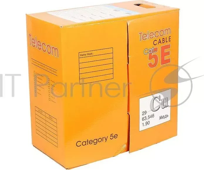 Кабель " Telecom "" CU FTP 4 пары кат. 5e <TC1000C5EN(CU) Outdoor solid>(бухта 305м) (Медный)