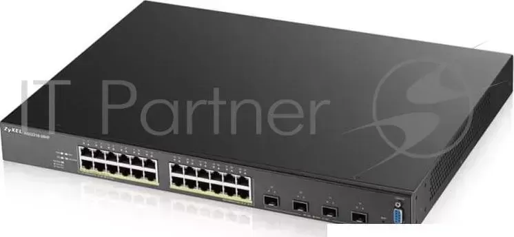 Коммутатор ZYXEL XGS2210-28HP, 24 port Gigabit L2 managed PoE+ switch, 375 Watt, 4x 10G ZyXEL 24 L2 4x