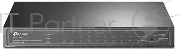 Коммутатор TP-LINK SMB T1500G-10PS JetStream гигабитный 8-портовый Smart коммутатор PoE с 2 SFP-слотами TP-LINK с 2
