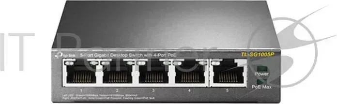 Коммутатор TP-LINK SMB TL-SG1005P 5-портовый гигабитный настольный с 4 портами PoE SMB