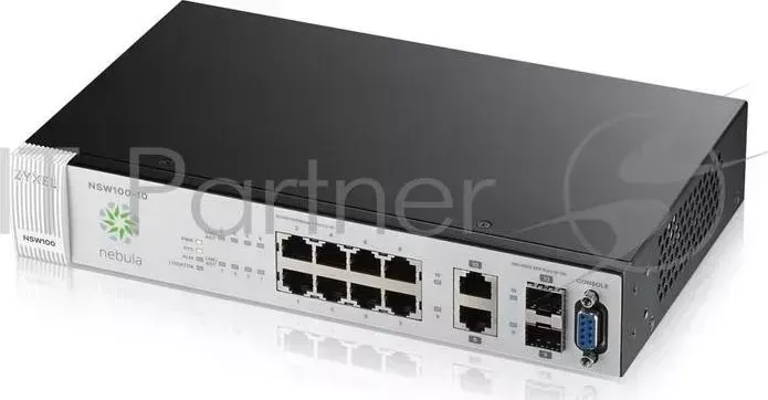 Коммутатор ZyXEL NSW100 10, 8 x port GbE Nebula Cloud Managed Switch with 2 x GbE Uplink