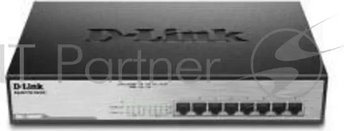Коммутатор D-LINK Неуправляемый с 8 портами 10/100/1000Base-T с поддержкой PoE 802.3af/802.3at (30 Вт, PoE-бюджет 140 Вт) и функцией энерго
