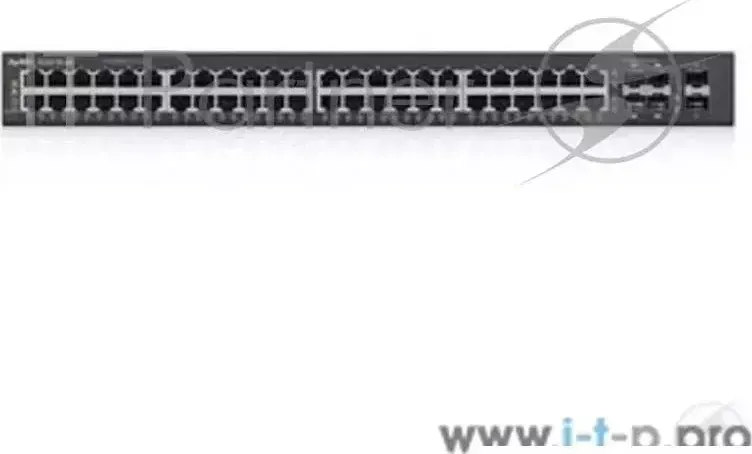Коммутатор ZyXEL GS2210-48 48-port Managed Gigabit Switch with 2 SFP slots and 4 of 48 RJ-45 connectors shared with SFP slots ZyXEL 2 4 of 48