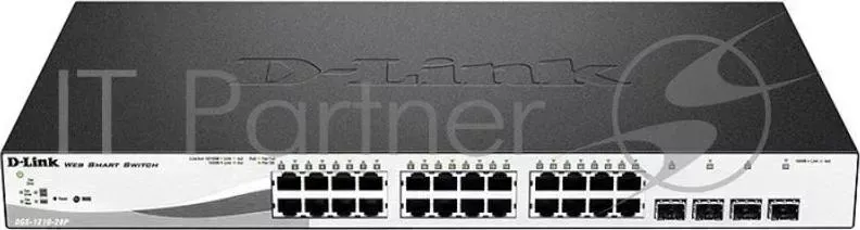 Коммутатор 24PORT 10/100/1000 POE DGS-1210-28P/F1A D-LINK