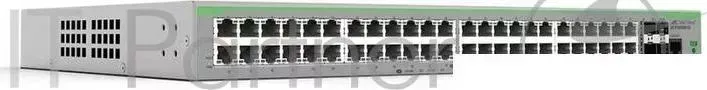 Коммутатор Allied Telesis 48 x 10/100T ports and 4 x 100/1000X SFP 2 for Stacking , Fixed AC power supply, EU Power Cord