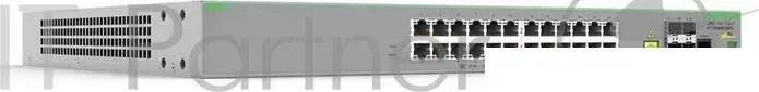 Коммутатор Allied telesis 24 x 10/100T POE+ ports and 4 x 100/1000X SFP (2 for Stacking), Fixed AC power supply, EU Power Cord Allied Telesis 24 x 4 x (2 AC EU