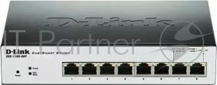 Коммутатор D-LINK D Link 8 10/100/1000Base T PoE ports, Smart Gigabit Ethernet switch