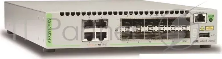 Коммутатор Allied telesis 12x SFP+, 4x 10/100/1000/10G-T, Intelligent Switch, STK, EU Power Cord Allied Telesis 4x EU