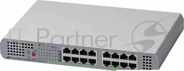 Коммутатор Allied Telesis AT GS910/16 50 неуправляемый настольный 16x10/100/1000BASE T