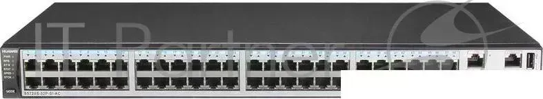 Коммутатор HUAWEI S5720S 52P SI AC 48 Ethernet 10/100/1000 ports,4 Gig SFP,AC 110/220V