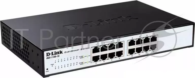 Коммутатор D-LINK DGS-1100-16/B2A управляемый настольный/19U 16x10/100/1000BASE-T