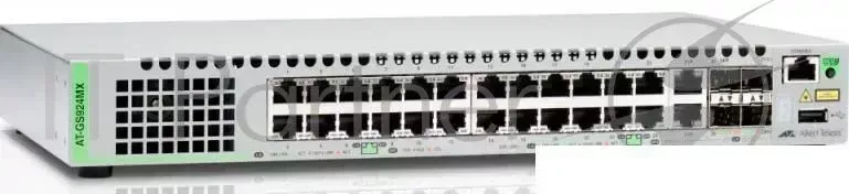 Коммутатор Allied Telesis AT GS924MX 50 управляемый 19U 24x10/100/1000BASE T 2x10/100/1000BASE T/GBIC