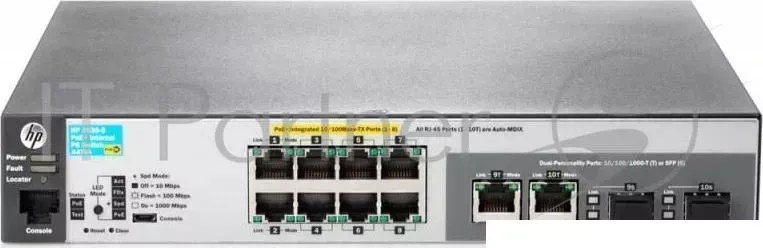 Коммутатор HPE Aruba 2530 JL070A управляемый 19U 8x10/100/1000BASE-T