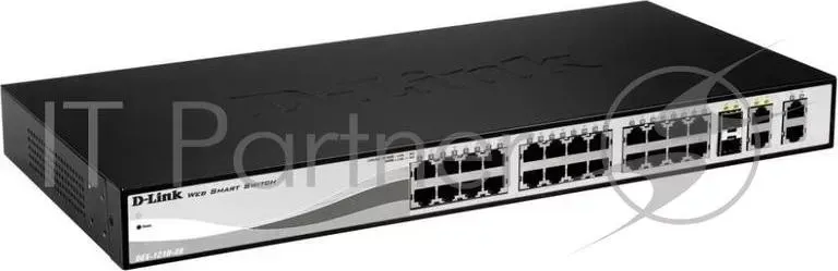Коммутатор D-LINK D Link DES 1210 28/C1A , WEB Smart III Switch with 24 Ports 10/100Base TX 2 10/100/1000Base T 2 Combo 10/100/1000Base T/SFP