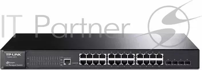 Коммутатор TP-LINK SMB T2600G-28TS управляемый 19U 24x10/100/1000BASE-T