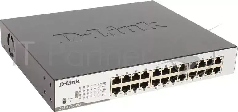 Коммутатор D-LINK D Link DGS 1100 24P/B Настраиваемый компактный EasySmart с 12 портами 10/100/1000Base T и 12 портами 10/100/1000 Base T с поддержкой РоЕ