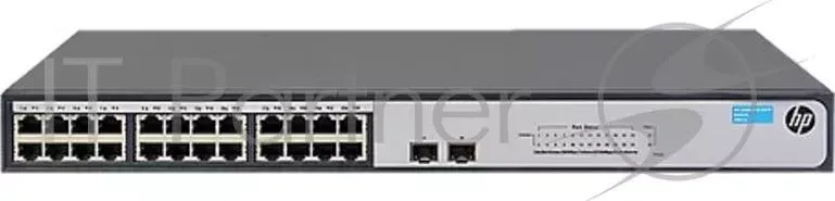 Коммутатор HPE 1420-24G-2SFP JH017A неуправляемый 19U 24x10/100/1000BASE-T Hewlett-Packard HP 1420 24G 2SFP