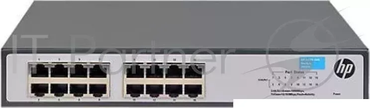 Коммутатор HPE 1420-16G JH016A неуправляемый 19U 16x10/100/1000BASE-T Hewlett-Packard HP 1420 16G