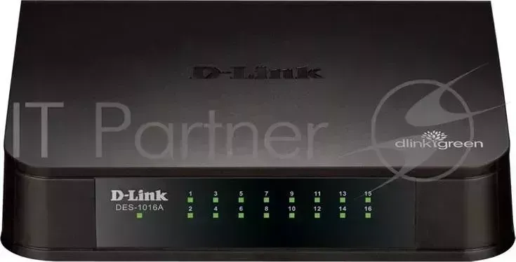Коммутатор D-LINK D Link DES 1016A/E1B, 16 port UTP 10/100Mbps Auto sensing, Stand alone, Unmanaged