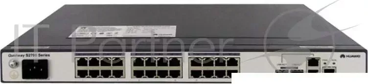 Коммутаторы, Маршрутизаторы HUAWEI ы S2700-26TP-SI-AC(24 Ethernet 10/100 ports,2 dual-purpose 10/100/1000 or SFP,AC 110/220V)
