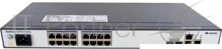 Коммутатор HUAWEI S2700 18TP EI AC Mainframe 16 FE RJ45,2 GE Combo,AC 110/220V S2700 18TP EI AC