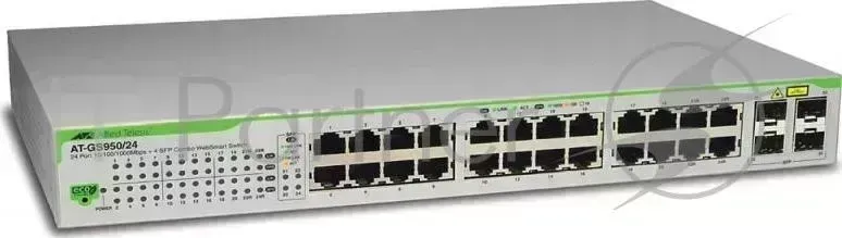 Коммутатор Allied Telesis AT GS950/24 50 управляемый 19U 24x10/100/1000BASE T 4x10/100/1000BASE T/Mini GBIC SFP