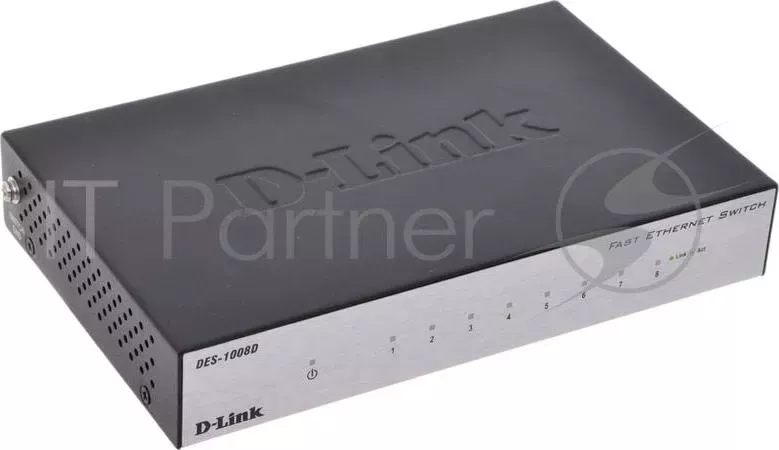 Коммутатор D-LINK DES-1008D/L2A 8ports, 10/100Mbps