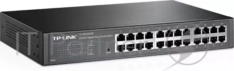 Коммутатор TP-LINK SMB TL-SG1024DE 24-Port Gigabit Easy Smart Switch, 24 10/100/100Mbps RJ45 ports, MTU/Port/Tag-based VLAN, QoS, IGMP Snooping