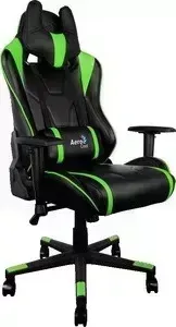 Кресло офисное AEROCOOL AC220-BG черно-зеленое