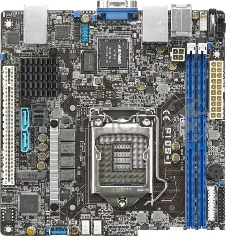 Материнская плата Asus P10S-I,SP XEON,C232,MINI-ITX,2DIMM, RTL {1}