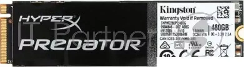 Накопитель SSD KINGSTON PCI-E x4 480Gb SHPM2280P2/480G HyperX Predator M.2 2280