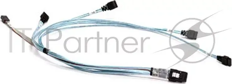 Кабель 79536-3270,IPASS TO 4 SATA W/S DIFF LENG 64cm PBF Supermicro TO 4