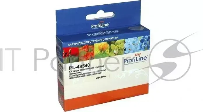 Картридж PL-48540 для принтеров Epson StylusPhoto R200/R220/R300/R300M/R320/R325/R340/RX500/RX600/RX620 Light Cyan водн PROFILINE ProfiLine