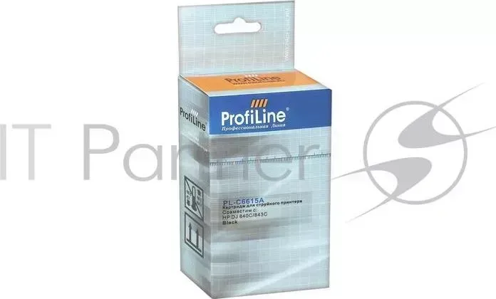 Картридж PL-C6615A для принтеров HP DJ 840C/843C Black водн PROFILINE HP DJ ProfiLine