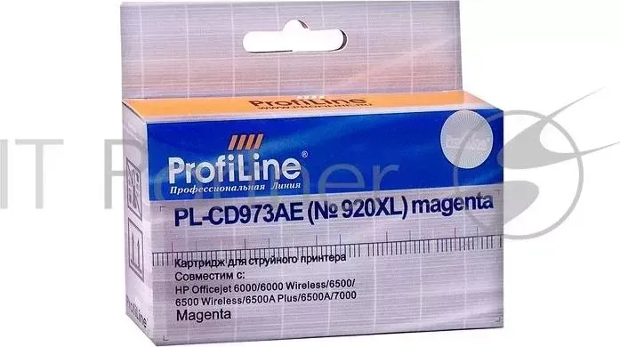 Картридж PL-CD973AE №920XL для принтеров HP officejet 6000/6500/7000 Magenta водн PROFILINE HP ProfiLine