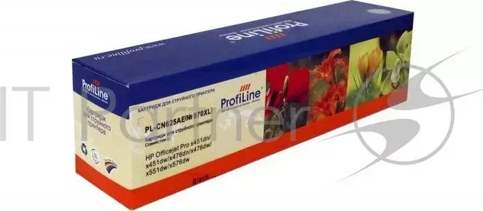 Картридж PL-CN625AE №970XL для принтеров HP Officejet Pro X451dw/X476dw/X551dw/X576dw Black пигмент PROFILINE HP fiLine