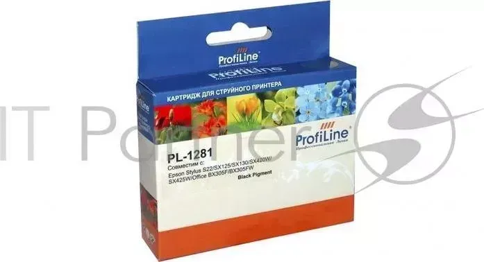 Картридж PL-1281 для принтеров Epson StylusS22/SX125/SX130/SX420W/SX425W/Office BX305F/BX305FW Black пигментные PROFILINE ProfiLine