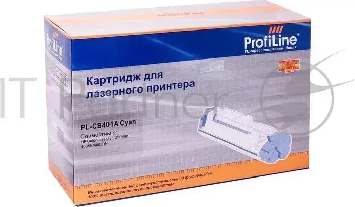 Картридж PL-CB401A для принтеров HP CLJ CP4005/CP4005DN/CP4005N Cyan 7500 копий PROFILINE HP ProfiLine