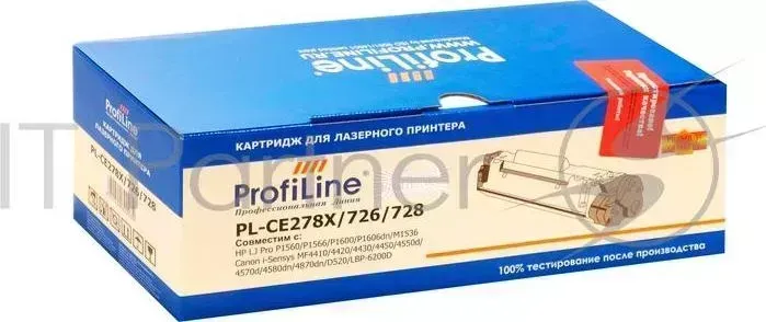 Картридж PL-CE278X/726/728 для принтеров HP LJ Pro P1560/P1566/P1600/P1606dn/M1536 Canon i-Sensys MF4410/4420/4430/4450/4550d/4570d/4580dn/4870dn/D520 PROFILINE HP LJ /LBP-6200
