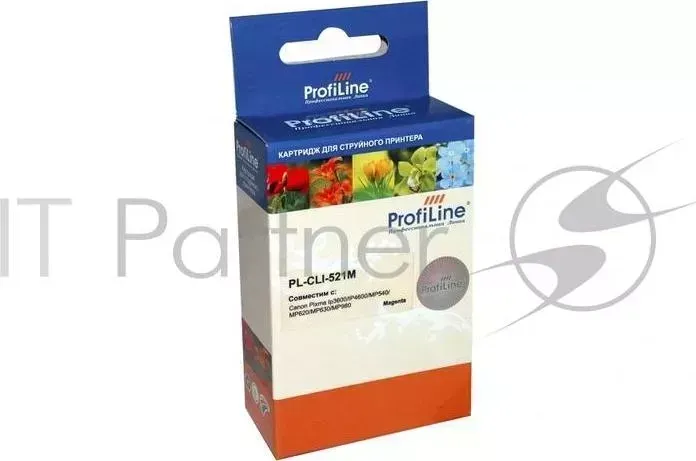 Картридж PL-CLI-521M для принтеров Canon Pixma IP3600/IP4600/MP540/MP550/MP620/MP630/MP980 с чипом водн PROFILINE с ProfiLine